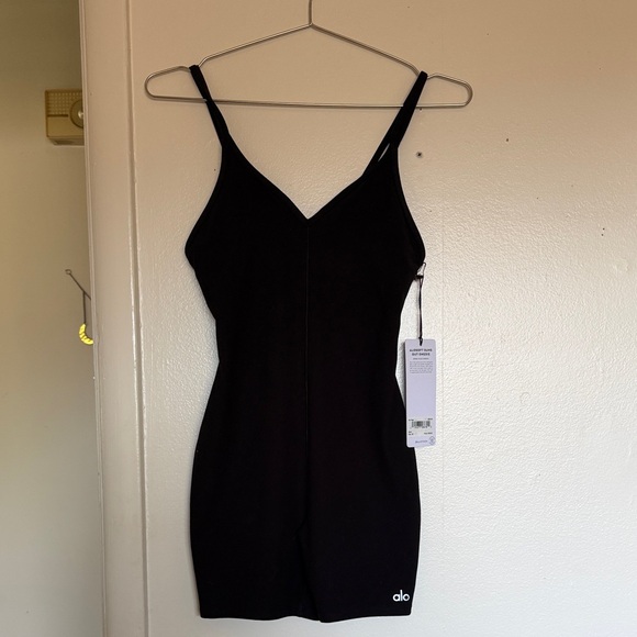 ALO Yoga Pants - ALO Yoga Black Alosoft Suns Out Onesie